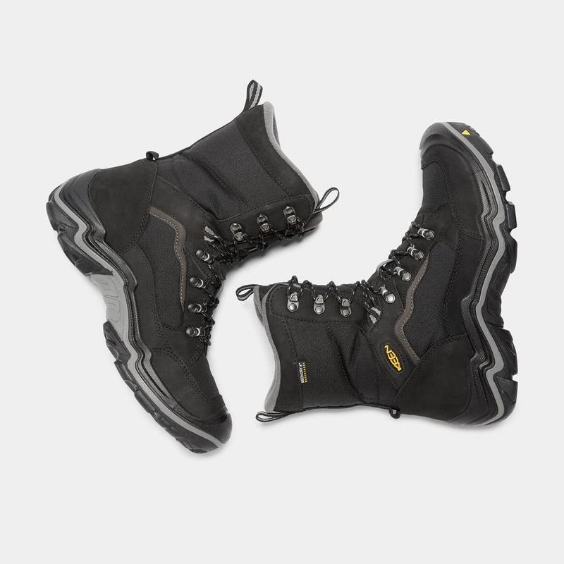 Botas De Invierno Keen Durand Polar Waterproof Para Hombre Negros - Botas Keen Mexico (812607-UOG)